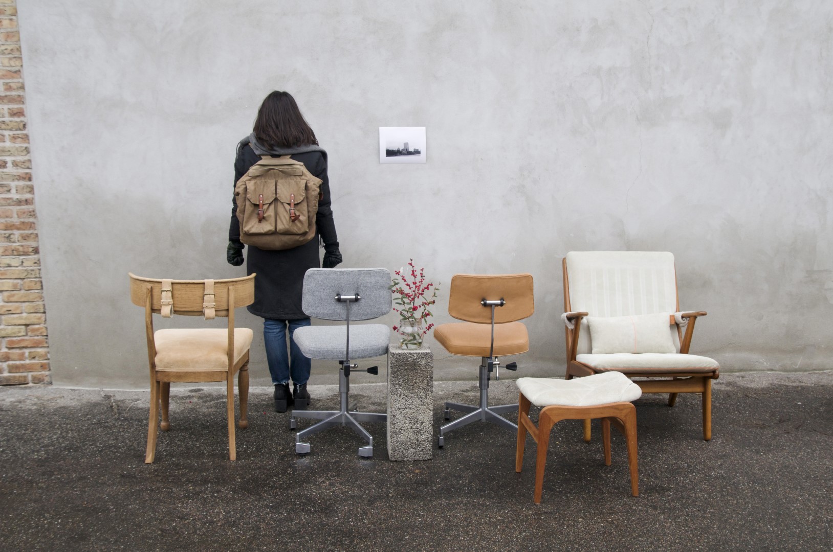 four chairs leather