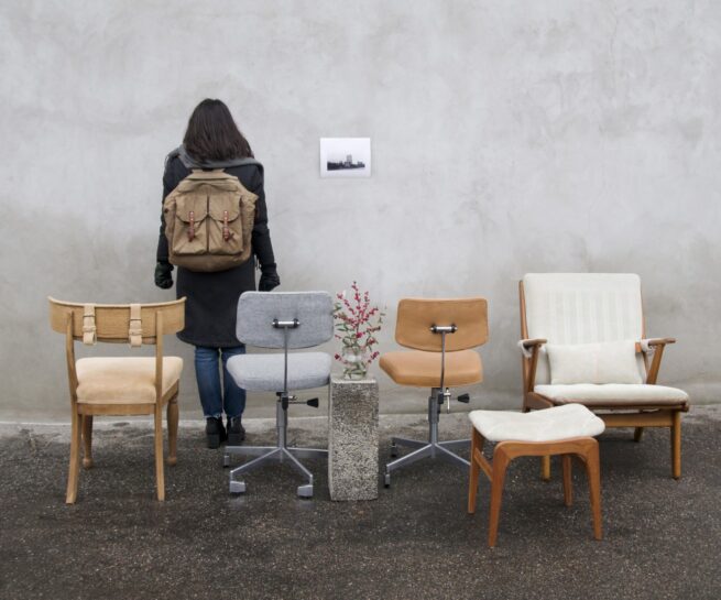 four chairs leather